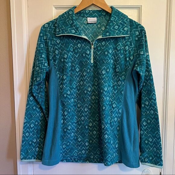 Columbia blue fleece quarter zip - Picture 3 of 8